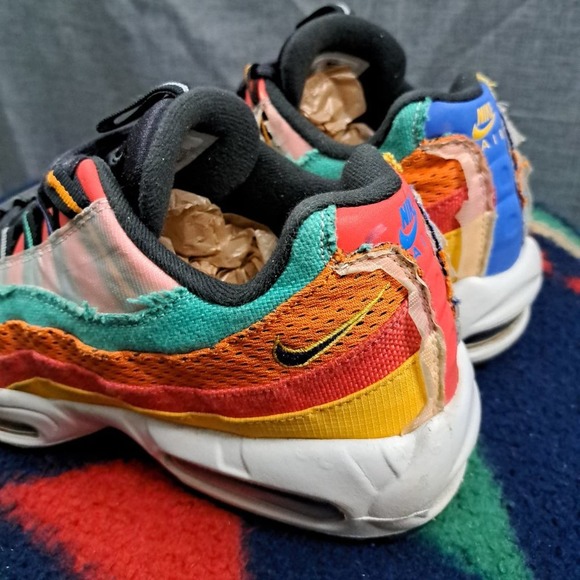 %Nike Air Max 95 Black History Month 2019 Men size 9 CT7435-901 A4 main image 5